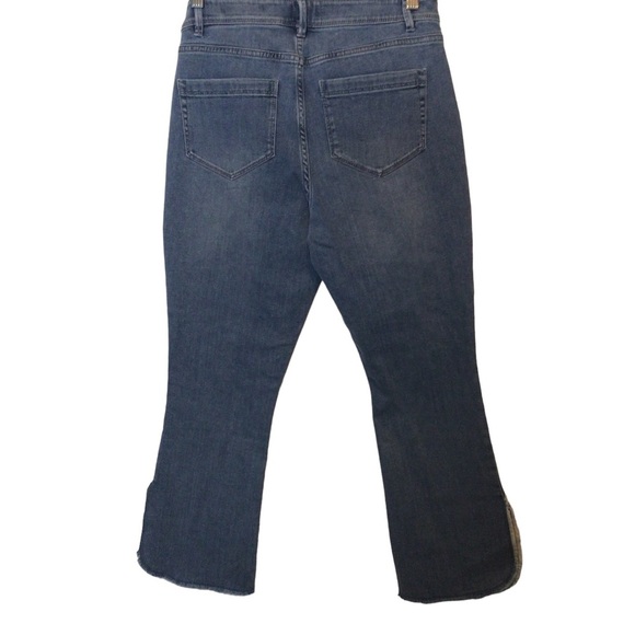 J Jill Denim High Rise Cropped Jeans with Split Hem Women's Size 4 - Picture 5 of 7